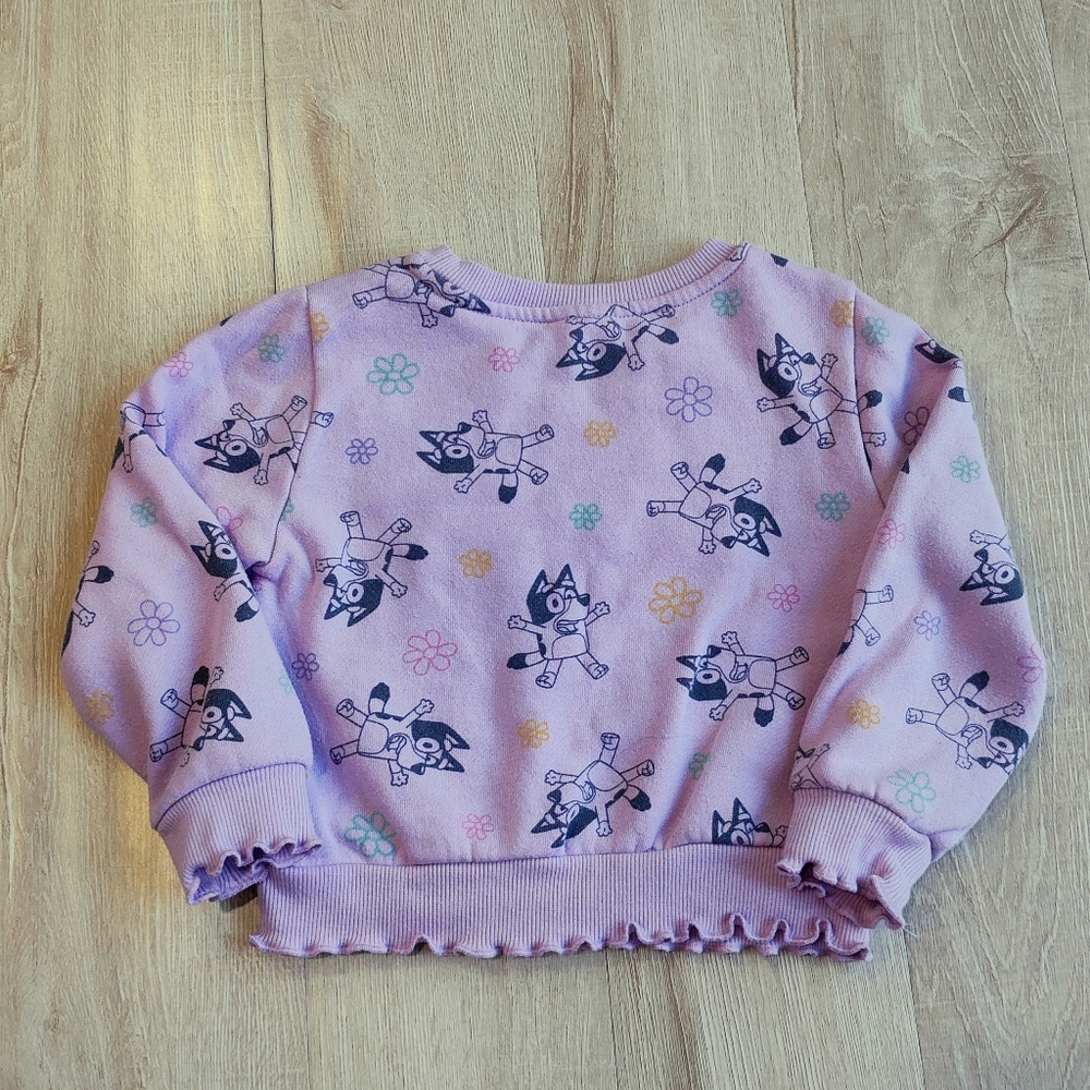 Target Kids Bluey Sweatshirts - White and Purple - Picture 5 of 10